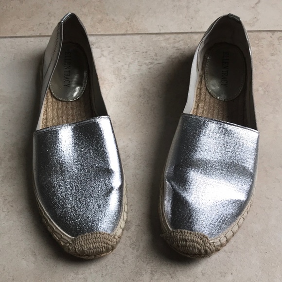 Ellen Tracy Shoes - Ellen Tracy metallic espadrilles!